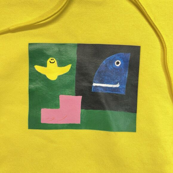 Adidas Marc Gonzales Shmoo Hoodie Men’s Small Yellow Skate Graphic - Picture 2 of 14